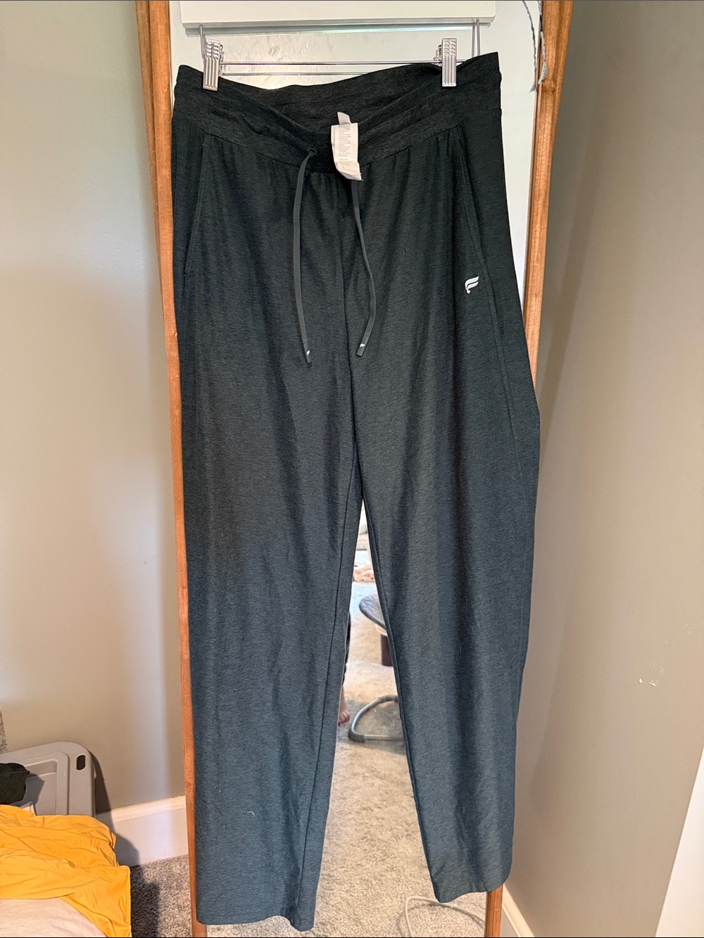 Fabletics dark green jersey Drawstring Jogger Pants